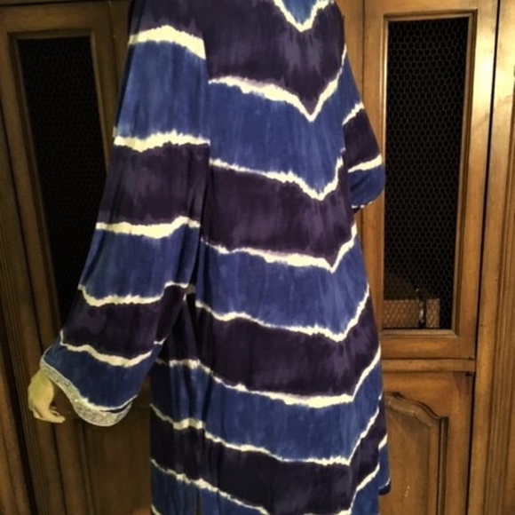 NEW INC GORGEOUS TIE DYE TUNIC TOP SEQUINS 1X - Picture 5 of 8